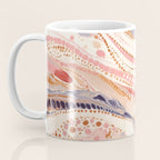 Warm Desert Flow Eclectic Abstract Pattern with Earthy Tones Coffee Mug Gallery Image 3