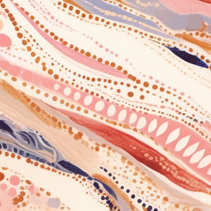 Warm Desert Flow Eclectic Abstract Pattern with Earthy Tones Coffee Mug Gallery Image 2