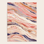 Warm Desert Flow Eclectic Abstract Pattern with Earthy Tones Poster Gallery Image 4