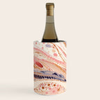 Warm Desert Flow Eclectic Abstract Pattern with Earthy Tones Wine Chiller Gallery Image 2