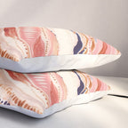 Warm Desert Flow Eclectic Abstract Pattern with Earthy Tones Pillow Sham Gallery Image 3