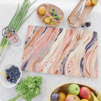 Warm Desert Flow Eclectic Abstract Pattern with Earthy Tones Cutting Board Gallery Image 2