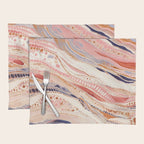 Warm Desert Flow Eclectic Abstract Pattern with Earthy Tones Placemat Gallery Image 1
