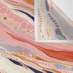 Warm Desert Flow Eclectic Abstract Pattern with Earthy Tones Wall Tapestry Gallery Image 3