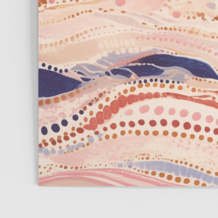 Warm Desert Flow Eclectic Abstract Pattern with Earthy Tones Poster Gallery Image 3