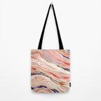 Warm Desert Flow Eclectic Abstract Pattern with Earthy Tones Tote Bag Gallery Image 2
