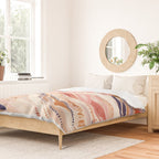 Warm Desert Flow Eclectic Abstract Pattern with Earthy Tones Duvet Cover Gallery Image 2