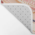 Warm Desert Flow Eclectic Abstract Pattern with Earthy Tones Bath Mat Gallery Image 2