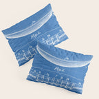 Football Patent - American Football Art - Blueprint Pillow Sham Gallery Image 3