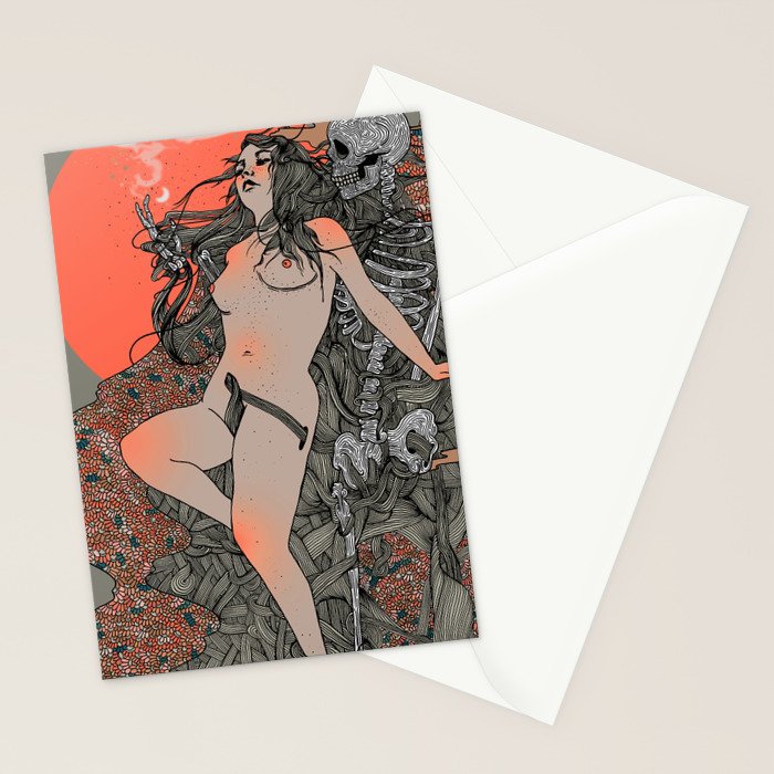 Mirrors & Smoke Stationery Card Gallery Image 2