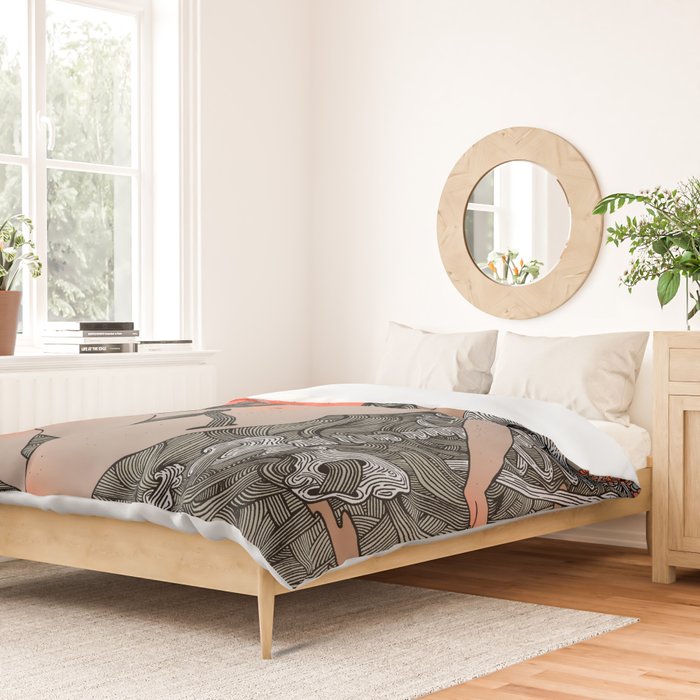 Mirrors & Smoke Duvet Cover Gallery Image 2
