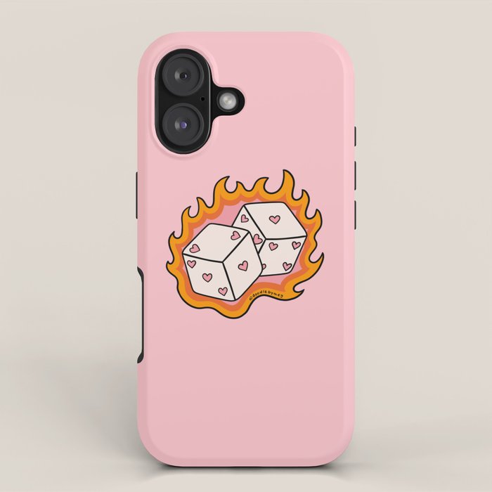 Flame Dice iPhone Case Gallery Image 1