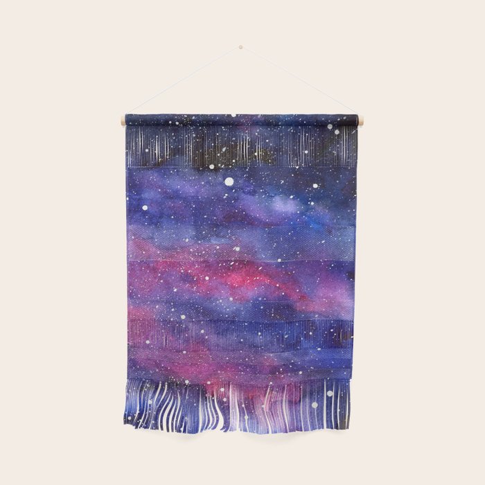 Nebula Galaxy Watercolor Space Sky Wall Hanging Gallery Image 1