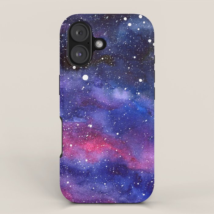 Nebula Galaxy Watercolor Space Sky iPhone Case Gallery Image 1