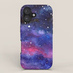 Nebula Galaxy Watercolor Space Sky iPhone Case Gallery Image 1
