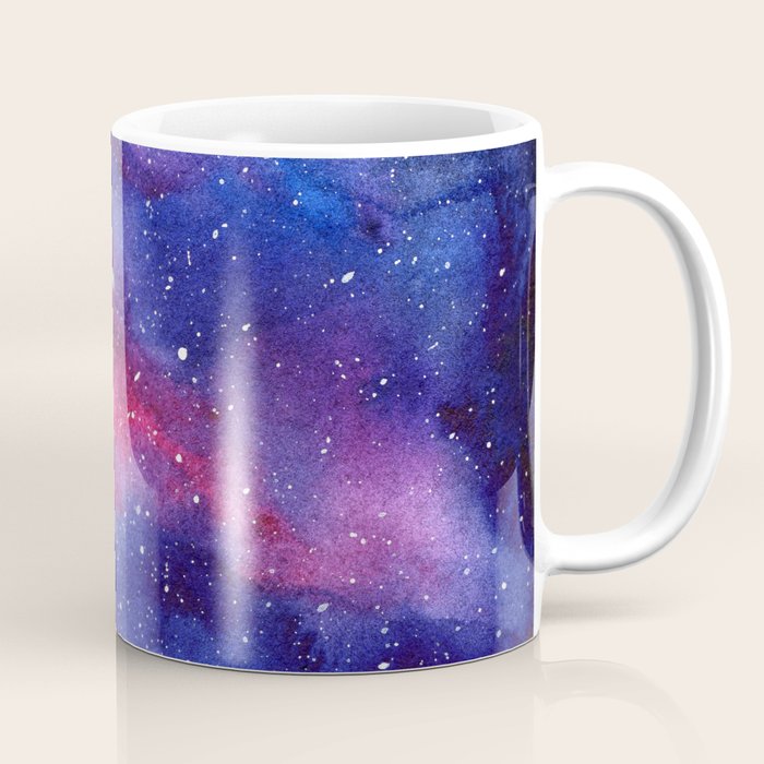 Nebula Galaxy Watercolor Space Sky Coffee Mug Gallery Image 1