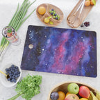 Nebula Galaxy Watercolor Space Sky Cutting Board Gallery Image 2