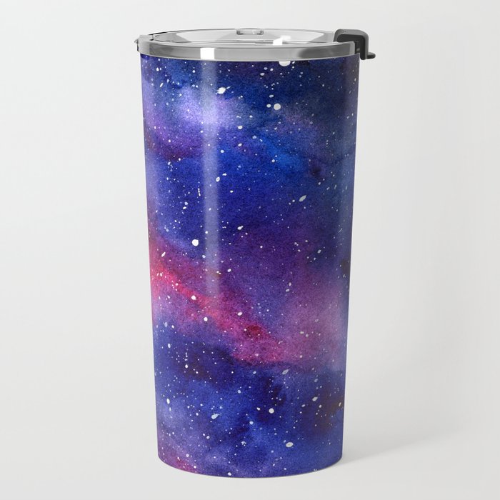 Nebula Galaxy Watercolor Space Sky Travel Mug Gallery Image 2