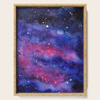 Nebula Galaxy Watercolor Space Sky Serving Tray Gallery Image 1