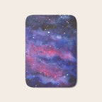 Nebula Galaxy Watercolor Space Sky Bath Mat Gallery Image 1