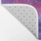 Nebula Galaxy Watercolor Space Sky Bath Mat Gallery Image 2