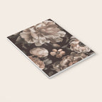 Opulent Floral Drama Moody Dark Brown Botanical Vibes Notebook Gallery Image 3