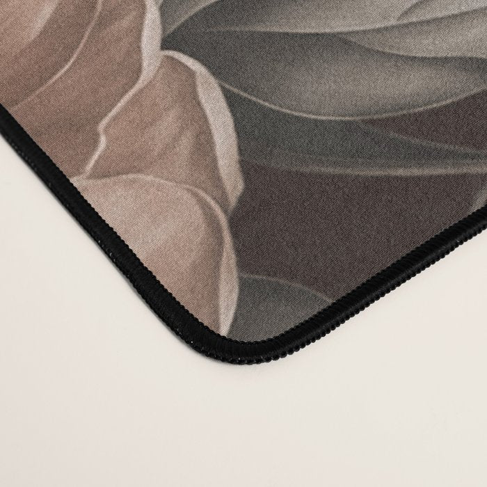 Opulent Floral Drama Moody Dark Brown Botanical Vibes Desk Mat Gallery Image 4