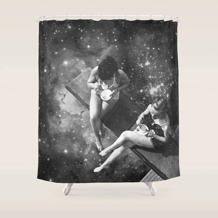 Universal BFF - Coffee Chat Shower Curtain Gallery Image 1
