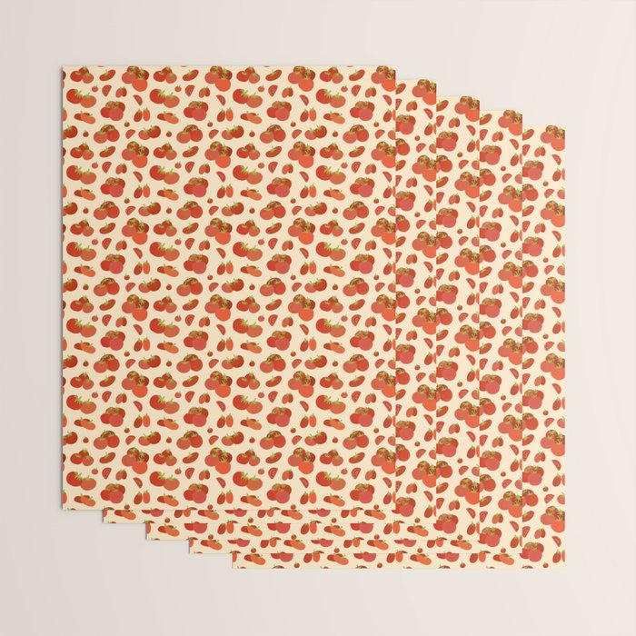 Hand Drawn Italian Roman Pomodori Tomato Classic Mediterranean Art Wrapping Paper Gallery Image 3