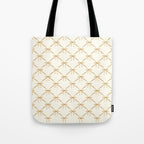 Bows & Ribbons Pattern III Neutral Tote Bag Gallery Image 1