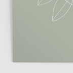 Boho Sage Green, Decor, Line Art, Botanical Leaves Poster Gallery Image 3