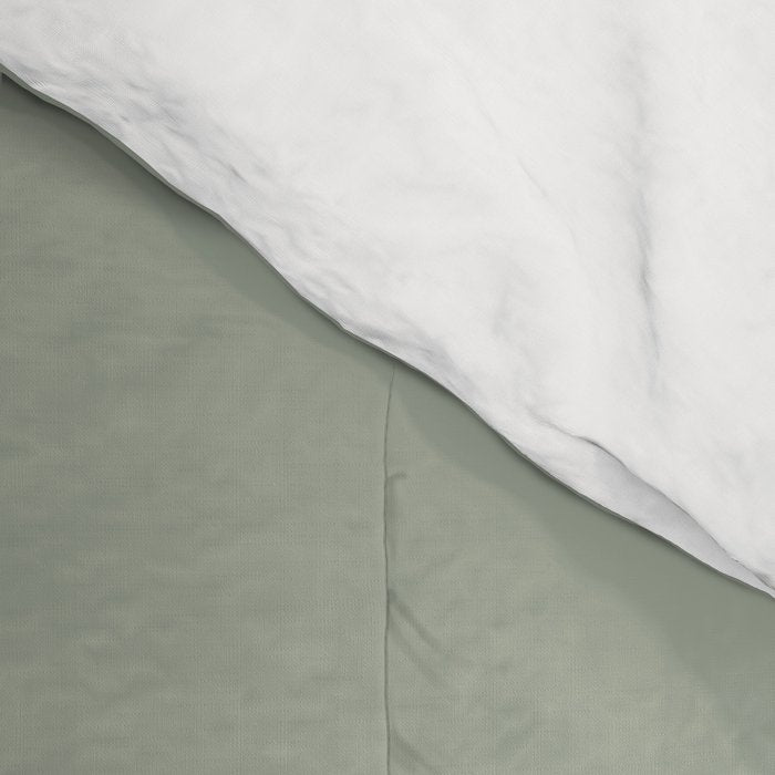 Boho Sage Green, Decor, Line Art, Botanical Leaves Comforter Gallery Image 4