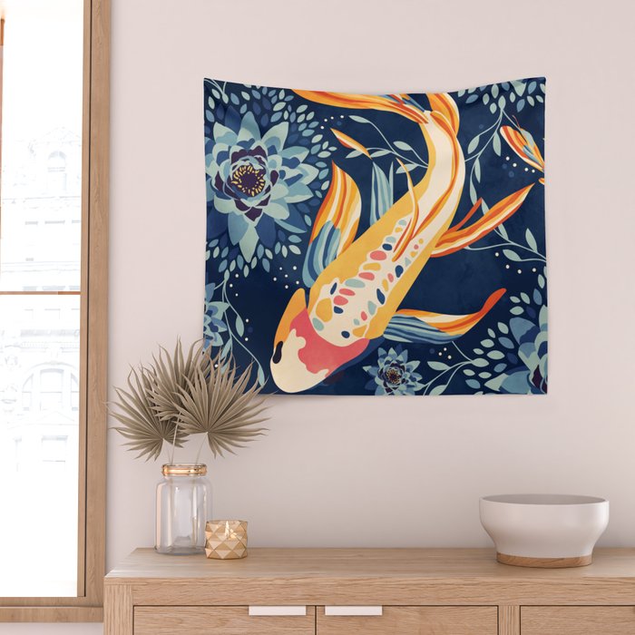 The Lotus Pond Wall Tapestry Gallery Image 2