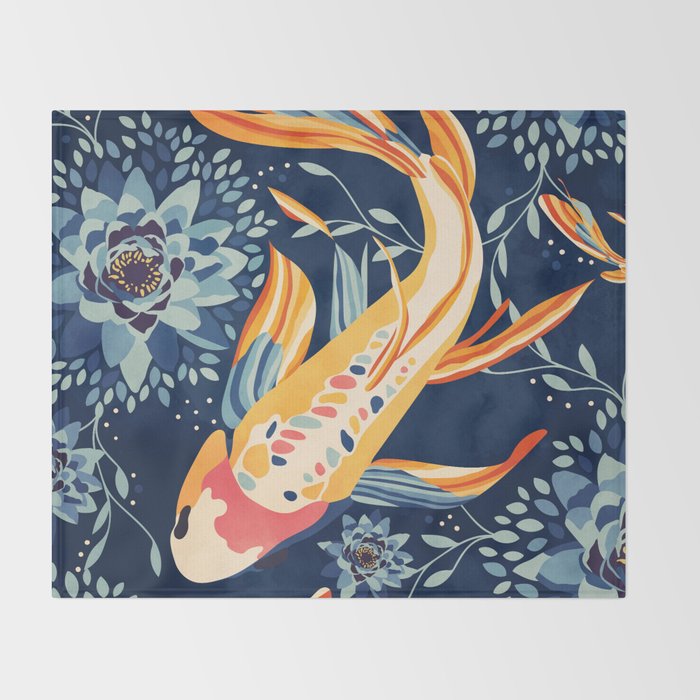 The Lotus Pond Throw Blanket Gallery Image 2
