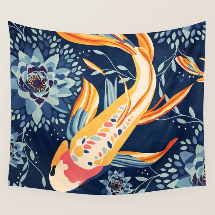 The Lotus Pond Wall Tapestry Gallery Image 4