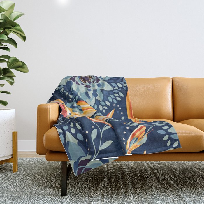 The Lotus Pond Throw Blanket Gallery Image 1