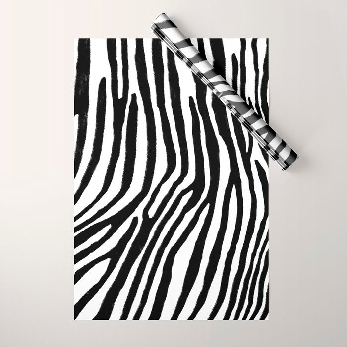 Zebra Stripes Pattern Wrapping Paper Gallery Image 1