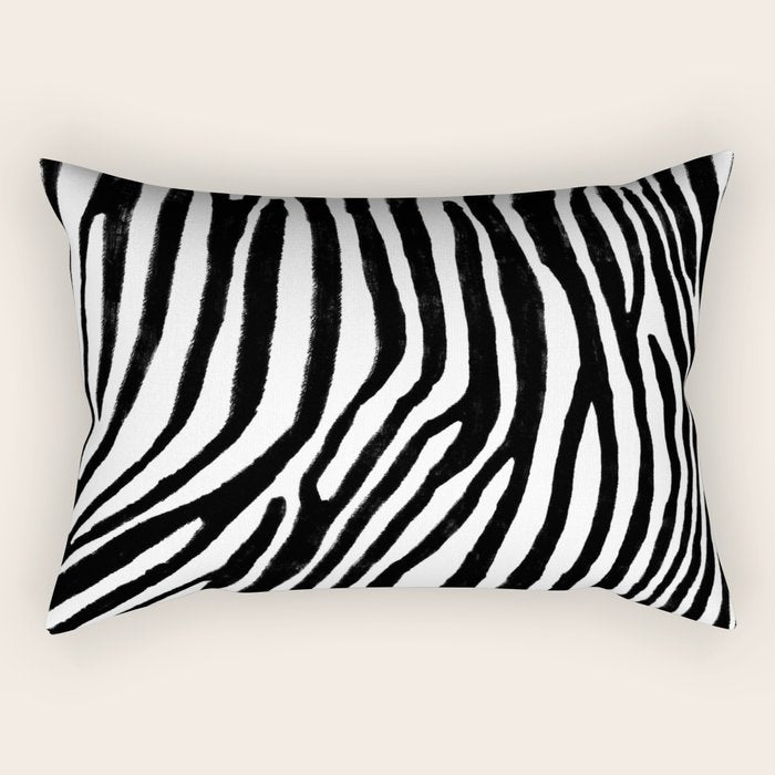 Zebra Stripes Pattern Rectangular Pillow Gallery Image 2