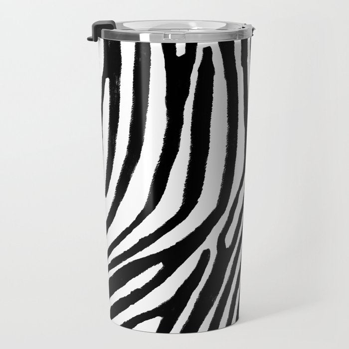 Zebra Stripes Pattern Travel Mug Gallery Image 3