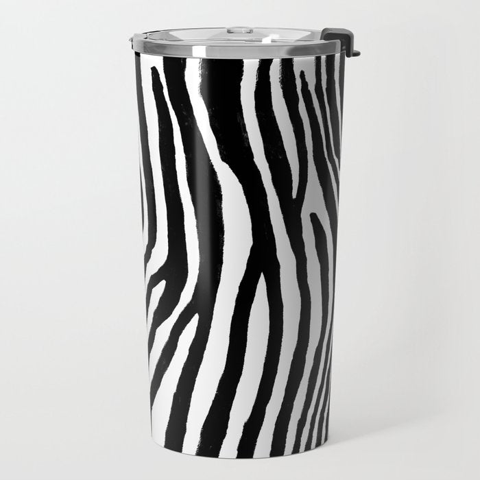 Zebra Stripes Pattern Travel Mug Gallery Image 2