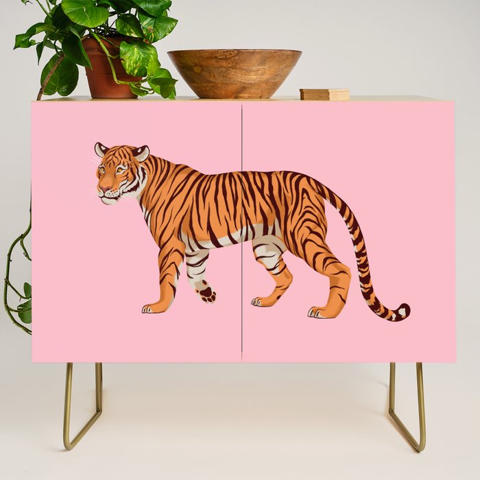 Tiger - Pink Credenza Gallery Image 1
