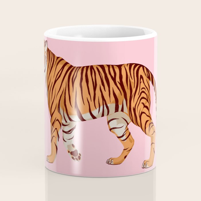 Tiger - Pink Coffee Mug Gallery Image 4