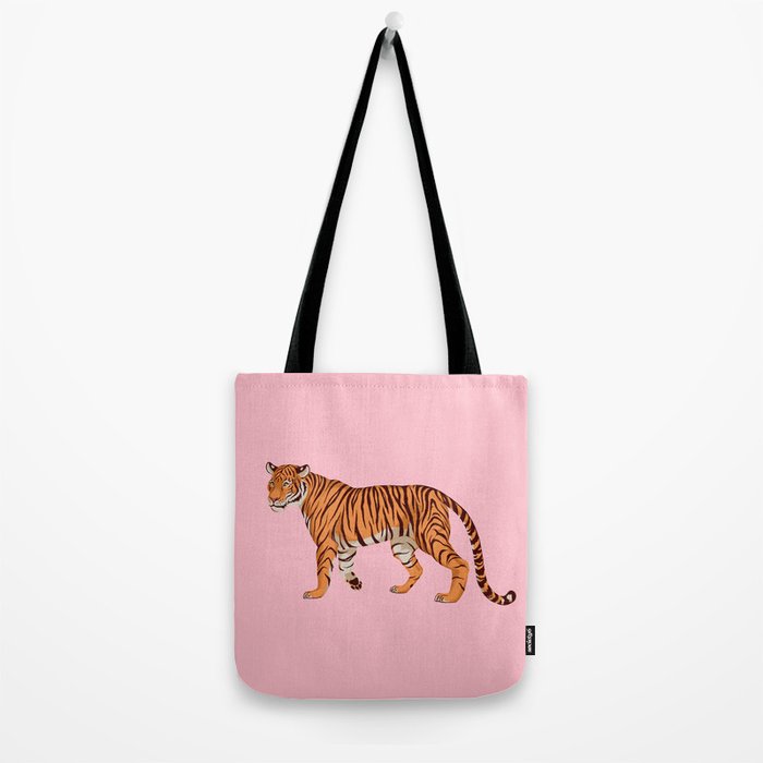 Tiger - Pink Tote Bag Gallery Image 2