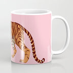 Tiger - Pink Coffee Mug Gallery Image 1
