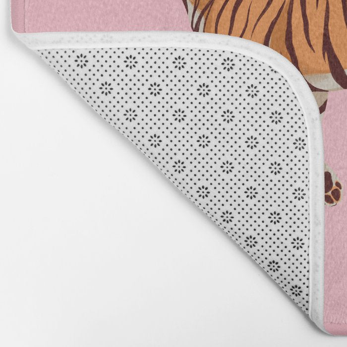 Tiger - Pink Bath Mat Gallery Image 2