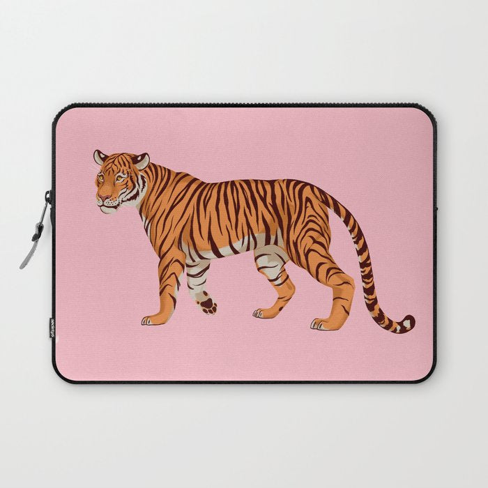 Tiger - Pink Laptop Sleeve Gallery Image 1