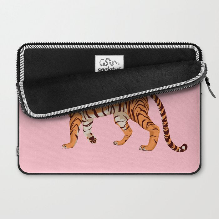 Tiger - Pink Laptop Sleeve Gallery Image 2