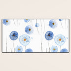 blue abstract dandelion 2 Desk Mat Gallery Image 3