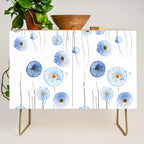 blue abstract dandelion 2 Credenza Gallery Image 1
