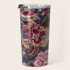 Exotic Plum Bohemian Floral Travel Mug Gallery Image 3